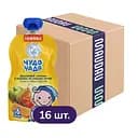 Упаковка пюре Чудо-Чадо Фруктовий салат з печивом і злаками пауч 1.44 кг (90 г х 16 шт.)