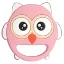 Прорезыватель для зубов Lindo Сова, розовый (LI 326 рож)