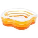 Басейн надувний дитячий Intex 56495 NP Морська зірка 185x180x53 см від 6 років помаранчевий