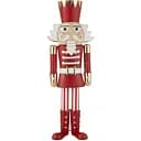 Статуетка Лускунчик J-line різдвяна велика підлогова металева 150 см червона (47923)