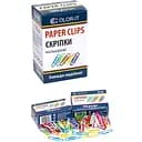 Кольорові скріпки CR628 метал 28мм, кольорові