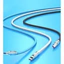 Кабель XO NB227 OD6.0 silicone TPE zinc alloy TYPE-C 6A/1,2 м Білий