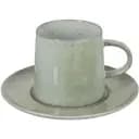 Чашка и блюдце J-line 250 мл мятно-зеленый (98306)