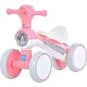 Каталка-толокар Bambi M 5729-8 - мотоцикл з інтерактивними ефектами та багажником, рожевий