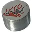 Гриндер для измельчения табака Амстердам HL-243 Девушка в огне Silver (16515)