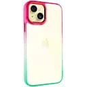 Чохол Epik TPU+PC Fresh sip series для Apple iPhone 14 Plus 6.7 Салатовий/Рожевий