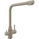 Смеситель под фильтр Platinum KT 8201 (8626) поворотный двухрычажный из нержавеющей стали карамель