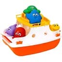 Игрушечный паром 7938 Technok Toys с 6 разноцветными фигурками разной формы для игры в песке, воде и дома.