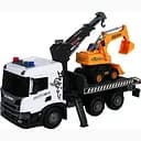 Игровой набор TechnoDrive Super Big Truck Автокран Scania с экскаватором (5004KS)