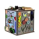 Развивающая игрушка Temple Group Бизикуб TG3461117500, 30х30х30 см серая