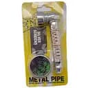 Гриндер для измельчения табака + трубка №YD-486 Silver Gold (10844)