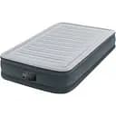 Надувний велюровий односпальний матрац Intex 67766 з вбудований електронасосом, 191x99x33см