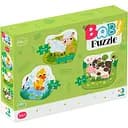 Пазл DoDo 3 в 1 Сельские животные, 9 элементов (300393)