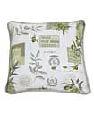 Декоративна наволочка Прованс Living Оливка, 45х45 см, сірий з зеленим (10608)