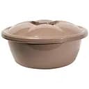 Миска Stars Plast кругла з кришкою 4.5 л какао (94036/как)