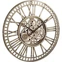 Настінні годинники J-line круглі в металевому корпусі 60 см з механізмом, що рухається (17186)