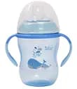 Поильник-непроливайка Lindo Premium, с силиконовым носиком, 6+ мес., 260 мл, голубой (А 42 син)