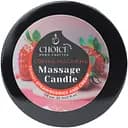 Парфюмерная массажная свеча Choice Aroma Strawberries And Cream из натурального соевого воска (4820007771132)