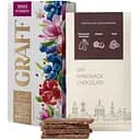 Набір: чай зелений та чорний Graff 1001 Passion з ароматом винограду та гранату 20 шт. x 1.5 г + шоколад Львівська Майстерня Шоколаду молочний з горіховою начинкою 78 г