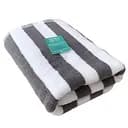 Рушник бавовна махра  Lovely Svi для пляжу, басейна, ванної, готелю, SPA, саун, XL (75 x150 см) Біло - сірий