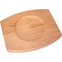 Доска для подачи Mazhura Есо овал с выемкой деревянная 15х18 см (mz323057)