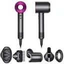 Фен з іонізацією Super Hair Dryer 5в1 безшумний з 5 насадками для укладання волосся 1600 Вт