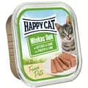 Влажный корм Happy Cat Minkas Duo Geflugel + Lamm для кошек паштет в соусе с птицей и ягненком 100 г