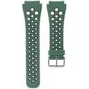 Силиконовый перфорированный ремешок Watchbands для Samsung Galaxy Watch 3 45mm Samsung Galaxy Watch 46mm - зелено-черный (WB008GREENBLACK-2021-4)