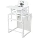 Стільчик для годування Color білий, для годування, трансформер, 2-х точ.ремені, білий