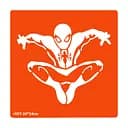 Трафарет для био-папа Человек-паук r057-24*24см, размер 24х24см