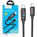 USB кабель Hoco U126 Type-C/Type-C PD100W LED