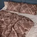 Комплект постельного белья MirSon Сатин Brown Geometry 110х140 см (2200011123318)