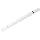 Стілус ємнісний з силіконовим диском та кульковою ручкою Білий / White