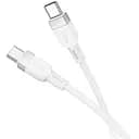 Кабель USB Hoco X109 Type-C/Type-C Silicone 60W 1 м белый
