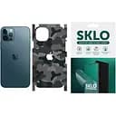 Захисна гідрогелева плівка SKLO Back (тил+грані+лого) Camo для Apple iPhone 13 mini (5.4) Сірий / Army Gray