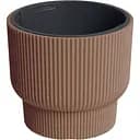  Кашпо для цветов Prosperplast Milly круглый на подставке 300 мм каштаново-коричневый
