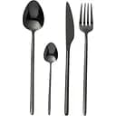 Набір столових приборів J-line чорний 24 шт. (49009)
