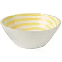 Блюдо салатник J-LINE з дерева манго колір білий з жовтим діаметр 30 см (54847)