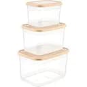 Набір контейнерів для зберігання продуктів Freshlife прямокутні 3 шт. 1.2 л, 2.3 л, 3.8 л (D-431-03)