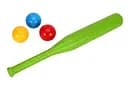 Ігровий набір Бейсбол 4968TXK, 3 м'ячика з битою Зелений