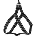 Шлея для собак Barksi Active світловідбивна (обхват грудей 45-56 см ширина 2 см) чорна