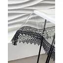 Силіконова скатертина з чорним мереживом 7 см 200х150 см