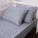 Наволочка MirSon Фланель 012 Grey Stars 60х60 см серая (2200009653216)