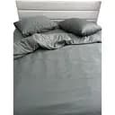 Комплект постельного белья Ecotton Nid Grey евро полисатин серый (25192)