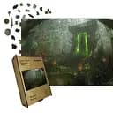 Деревянный фигурный пазл Темный Портал, А4, Картонная коробка 100 элементов