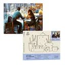 Набір для розпису по номерах "Зустріч у кав`ярні" 40*50 см