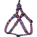 Шлея для собак BronzeDog Urban Гуцульский фиолет M 45-56 см