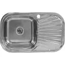 Кухонная мойка Platinum 7848 из нержавеющей полированной стали 0.8 мм прямоугольная 78x48 см (000000515)
