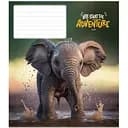 Зошит учнівський Adventure Школярик 012-3291C-5 в косу лінію 12 аркушів