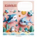 Тетрадь ученическая Школярик Art and Craft 012-3398K-1 в клеточку 12 листов